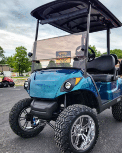 Buy 2017 Yamaha Drive2 Used Gas Golf Cart — Fully Restored Lifted — Chameleon Color — Export & Nationwide Delivery Available
