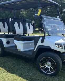 Buy 2024 Evolution D5 Ranger White 4 Seater Electric Golf Cart
