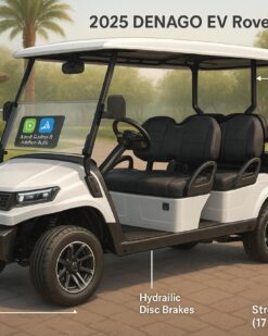 2025 Denago EV Rover XL 4 Seater Electric Golf Cart — New — For Sale with Delivery & Export Options