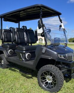 2025 Evolution D5-Maverick 4 Plus Black | Luxury 4-Seater Street Legal Lithium Electric Golf Cart
